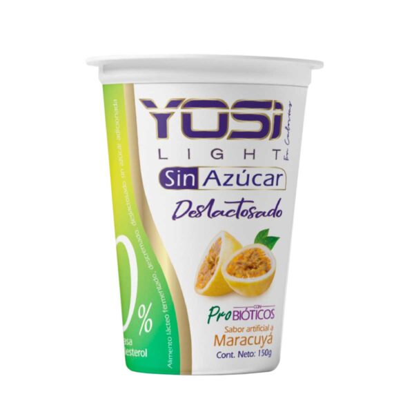 Yosi light maracuya vaso 150 yogurt sin azucar