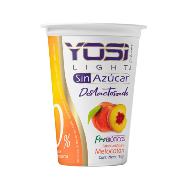 Yosi light melocoton vaso 150 yogurt sin azucar
